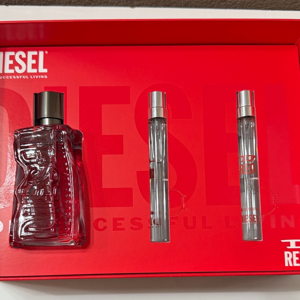 Diesel Red Fragrance Gift Set - Red and Silver Accents - Picture 2 of 6